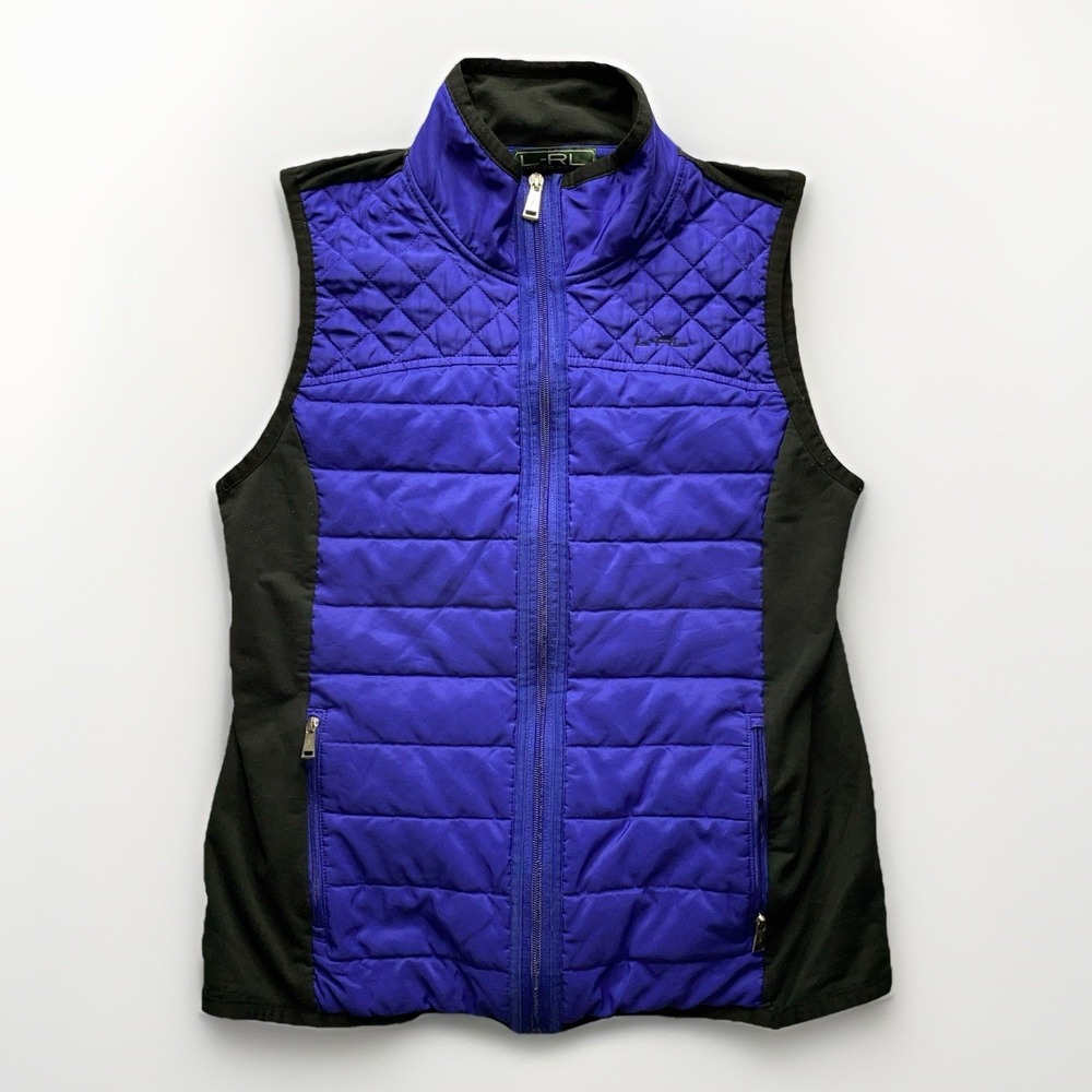 Lauren Ralph Lauren Active Women's Quilted Puffer Vest M Hiking Zip Up Pockets